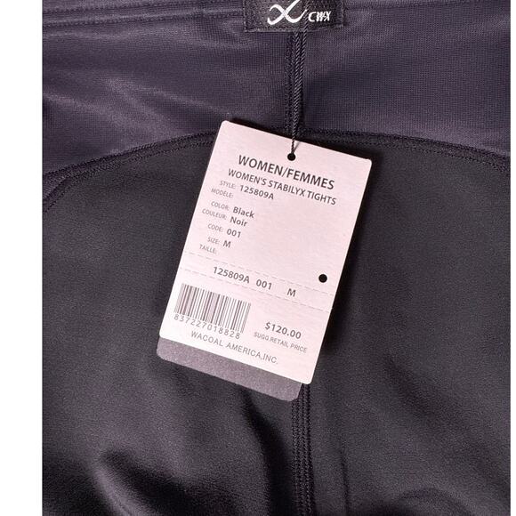 CW-X Stabilyx Compression Leggings EXO-WEB Womens Medium Black Full Length - Picture 7 of 9